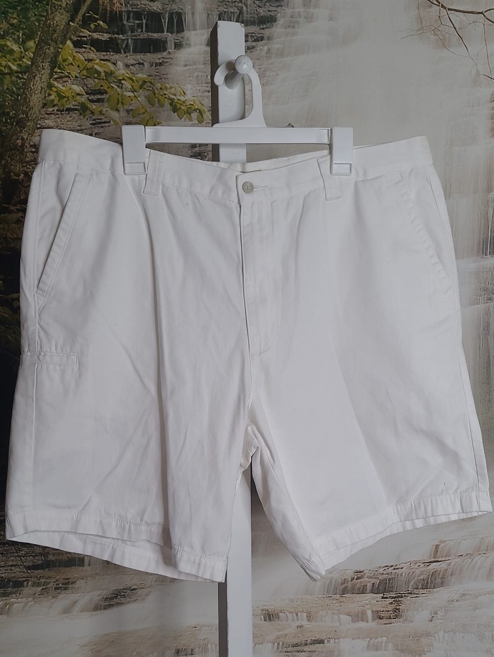 Dockers Mens 42 White Cotton Classic Shorts